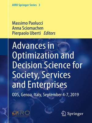 cover image of Advances in Optimization and Decision Science for Society, Services and Enterprises